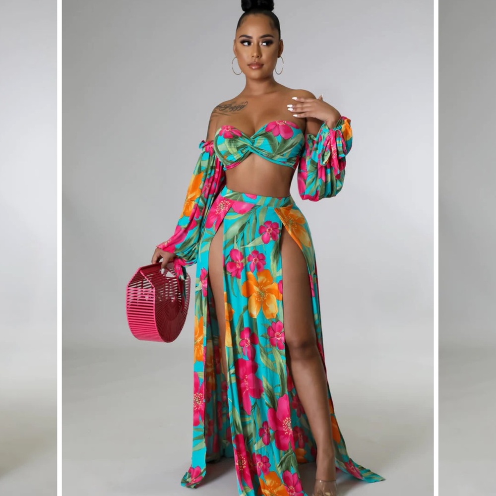 3 piece vacation skirt set.